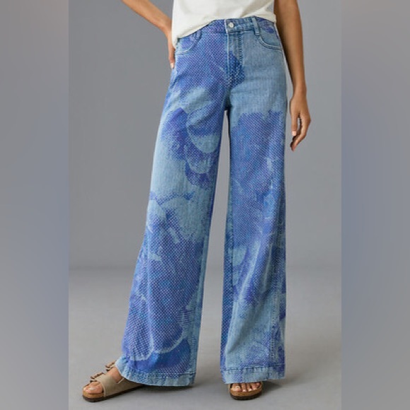Anthropologie Denim - Anthropologie Pilcro The Gwen Mid Rise Wide Leg Jeans Size 28